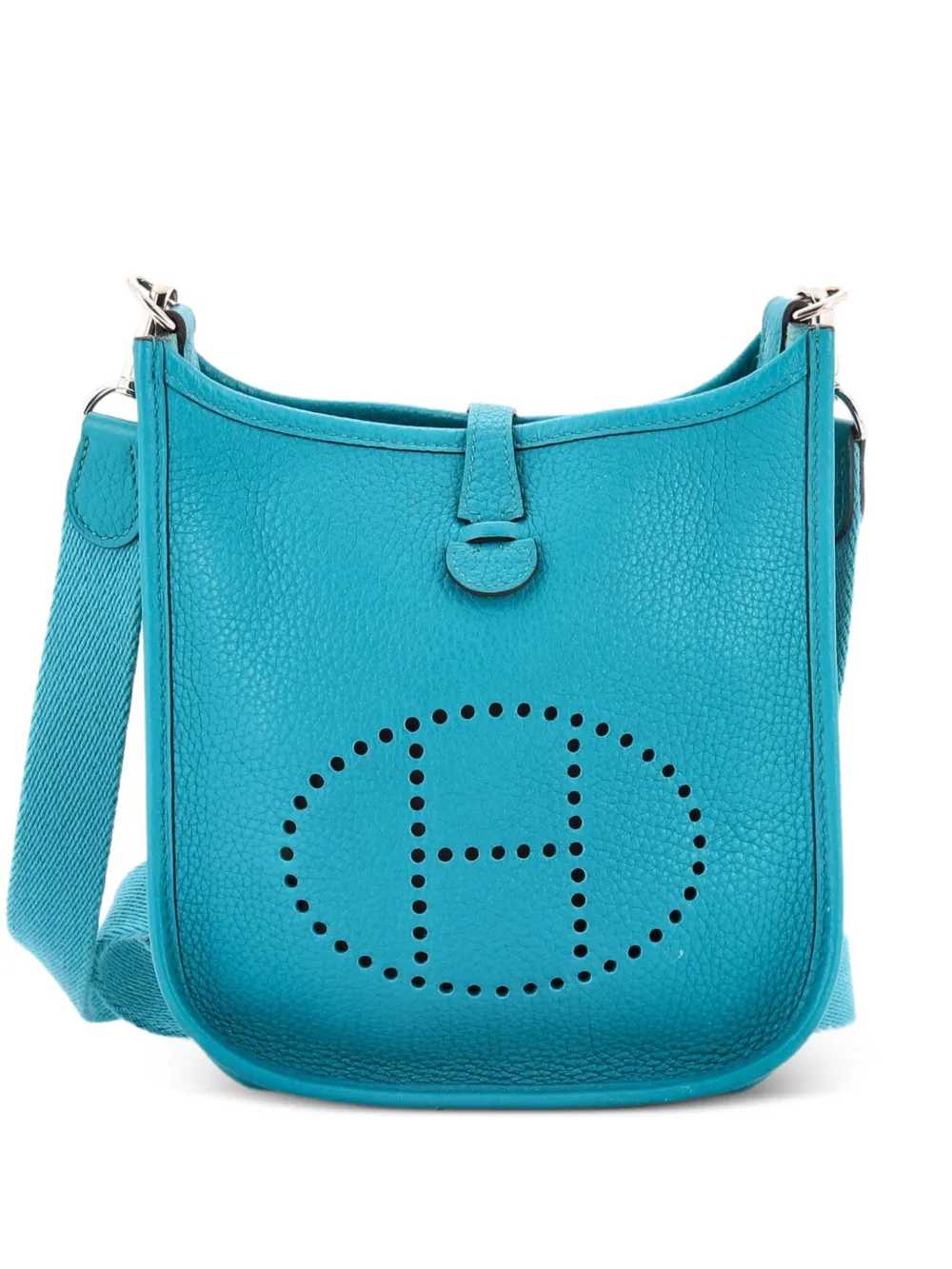 Hermès Pre-Owned Evelyne Bag Gen III Clemence TPM crossbody bag - Blue