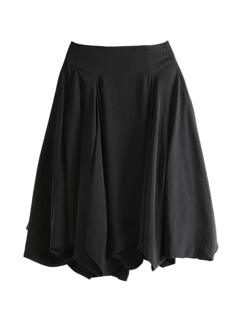 Yohji Yamamoto draped asymmetric skirt - Black
