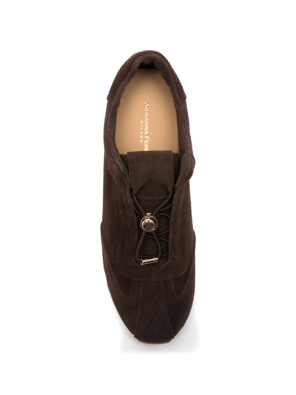 ADRIANNA FERETTI Suède sneakers Bruin