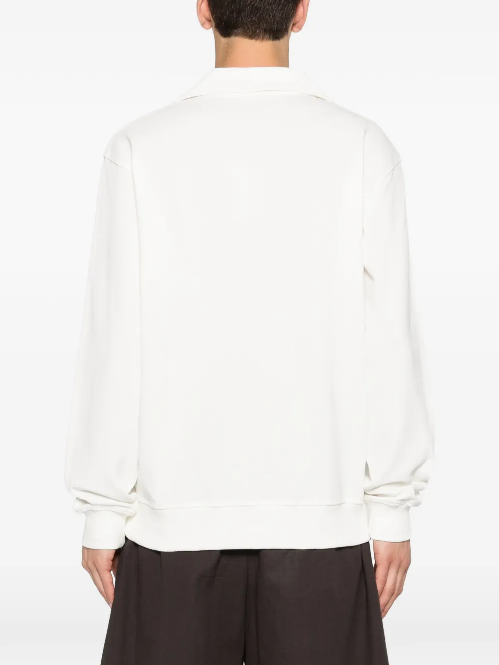 Drôle De Monsieur Poloshirt met logopatch Beige