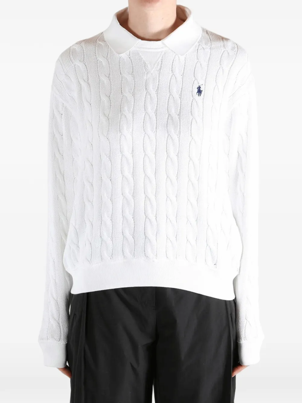 Polo Ralph Lauren Kabelgebreide trui Wit