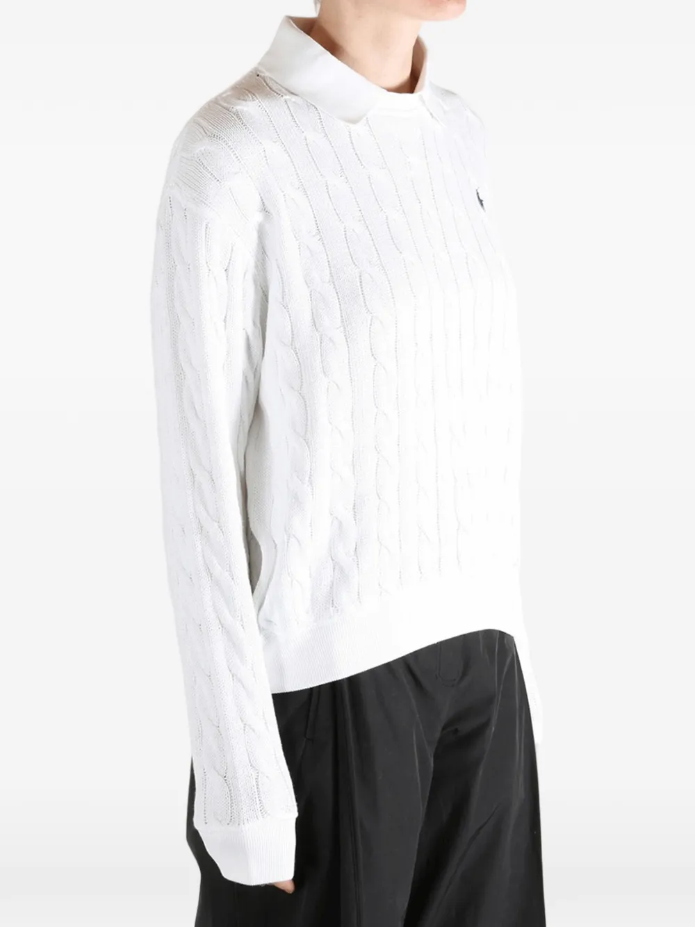 Polo Ralph Lauren Kabelgebreide trui Wit
