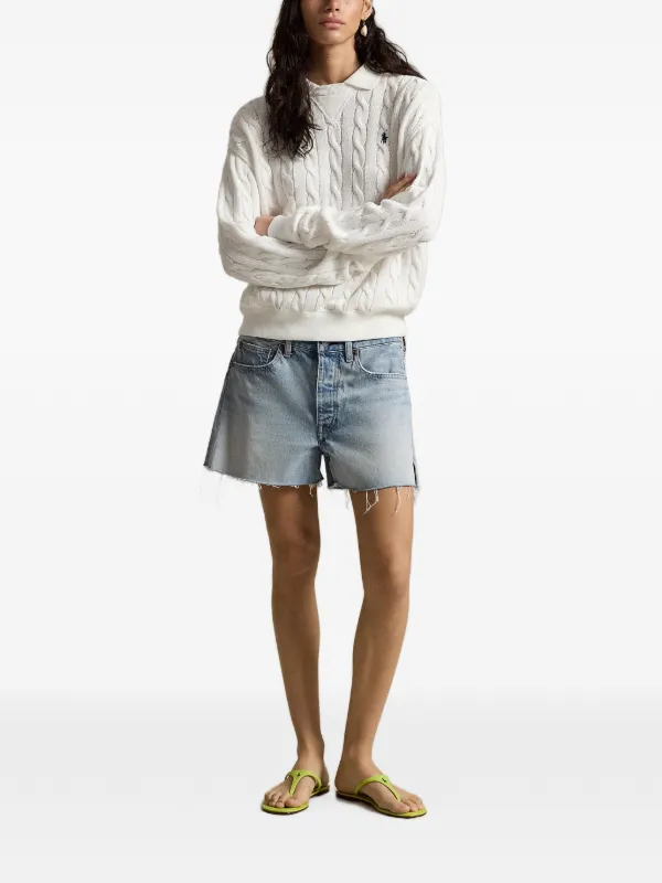 Polo Ralph Lauren ケーブルニットセーター | ホワイト | FARFETCH JP