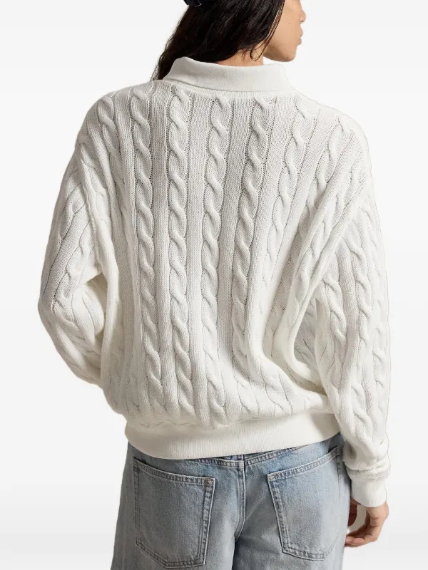 Polo Ralph Lauren ケーブルニットセーター | ホワイト | FARFETCH JP