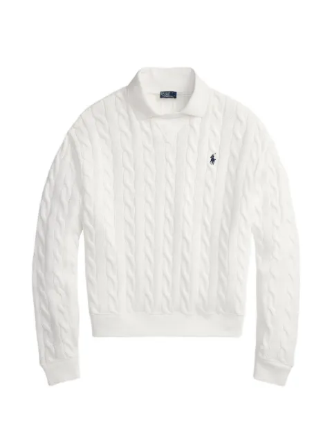 Polo Ralph Lauren cable-knit polo-collar sweater