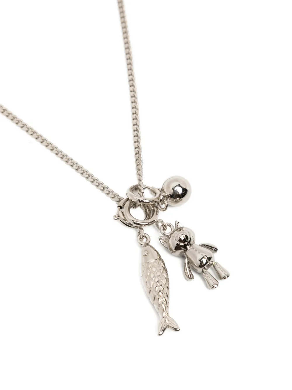  Juun.j Collar Avec Le Chat - Plateado 