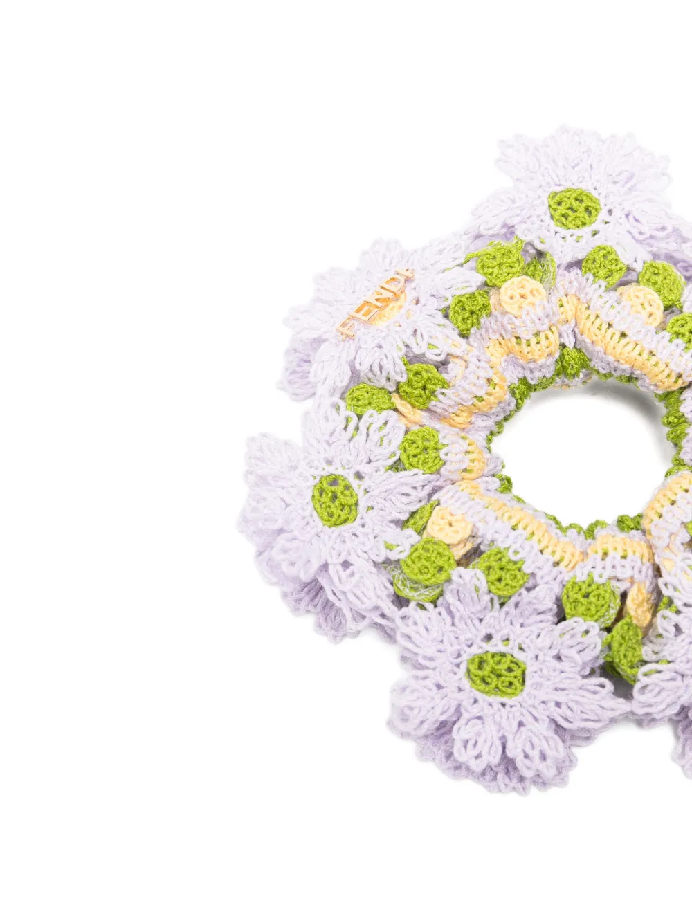  Fendi Coletero Con Parche Floral - Morado 