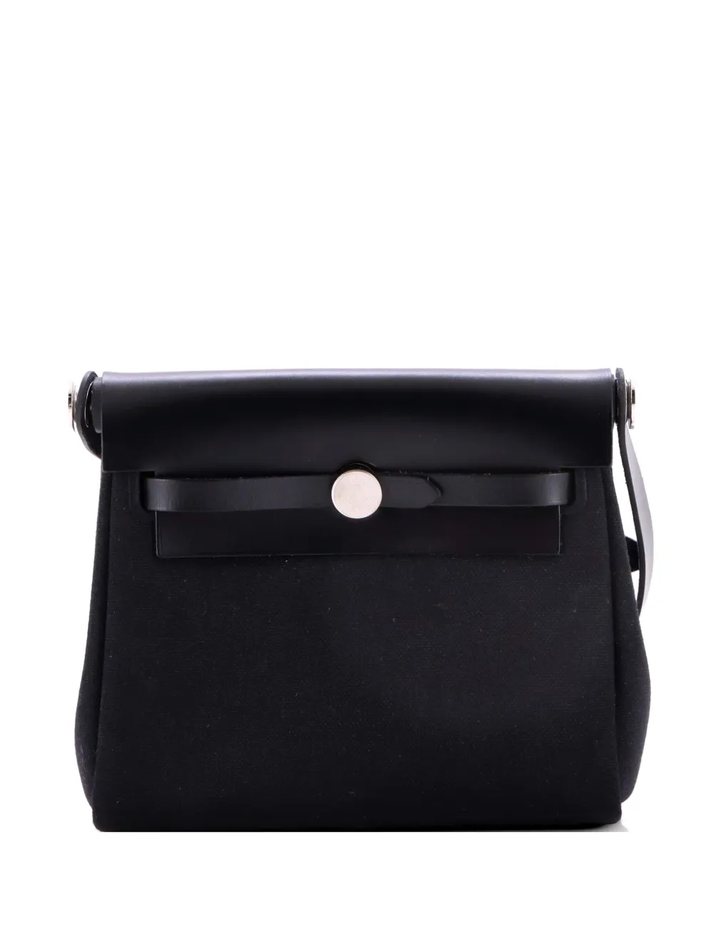 Hermès Pre-Owned Herbag Zip Toile and Leather 20 shoulder bag - Schwarz