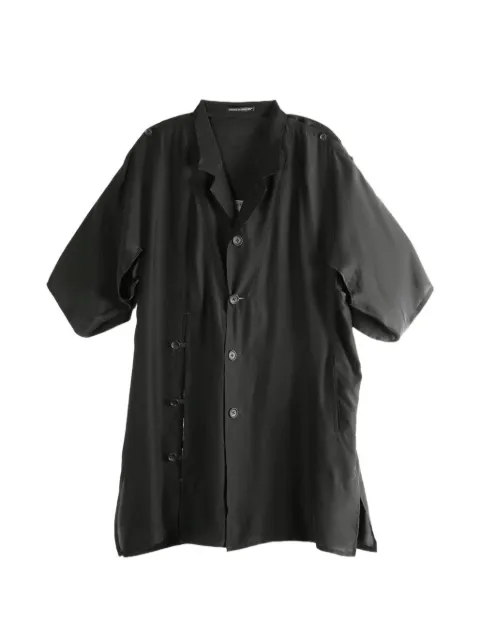 Yohji Yamamoto graphic-print silk shirt