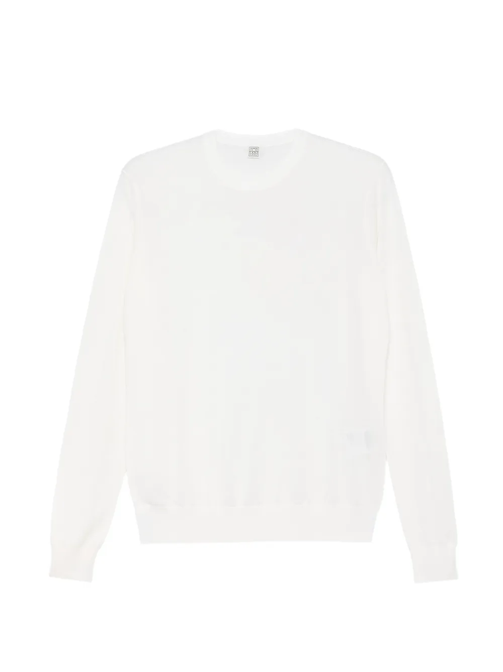 TOTEME long-sleeve crew-neck sweater - Toni neutri
