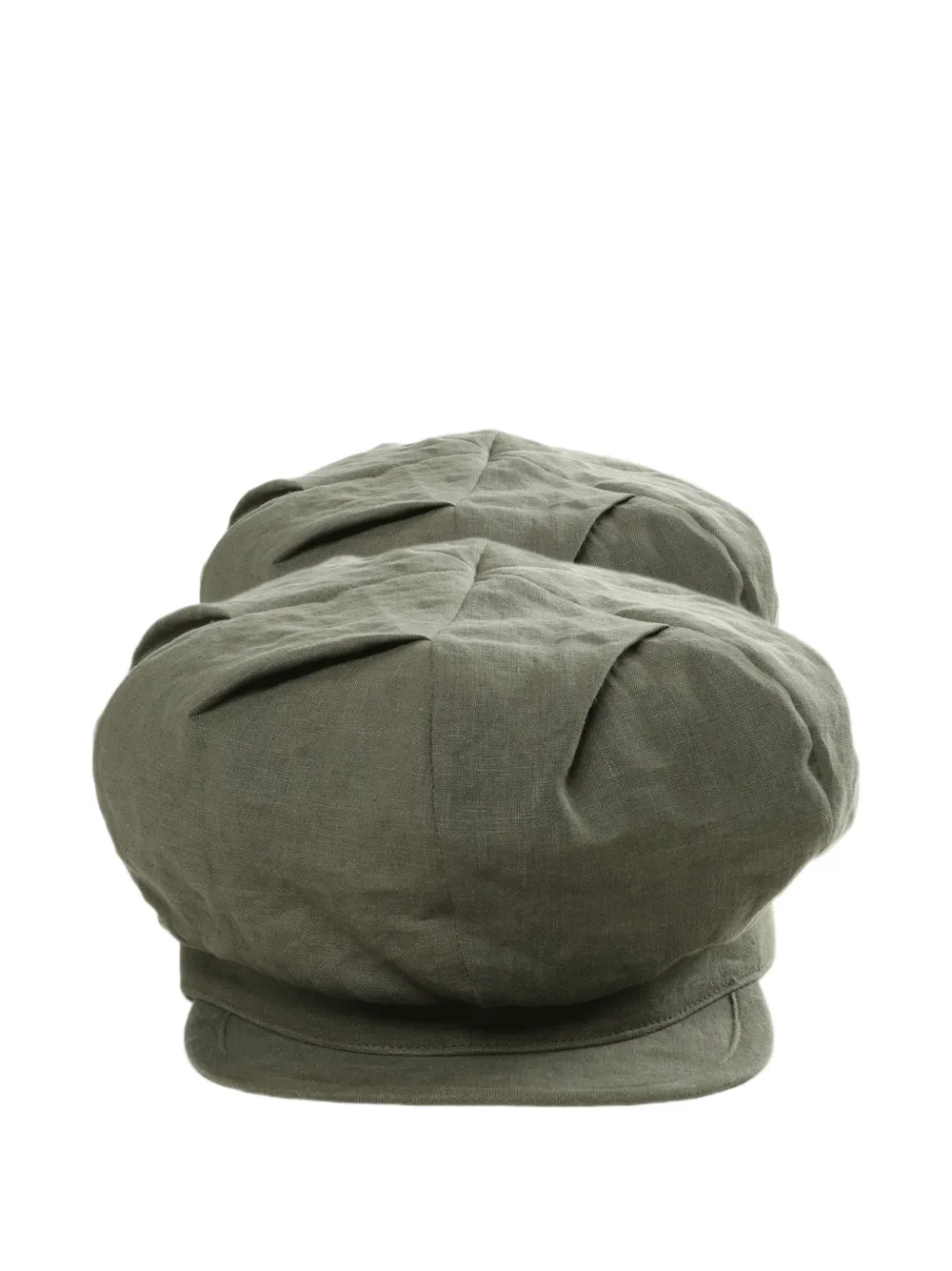 Yohji Yamamoto pleated newsboy hat - Verde