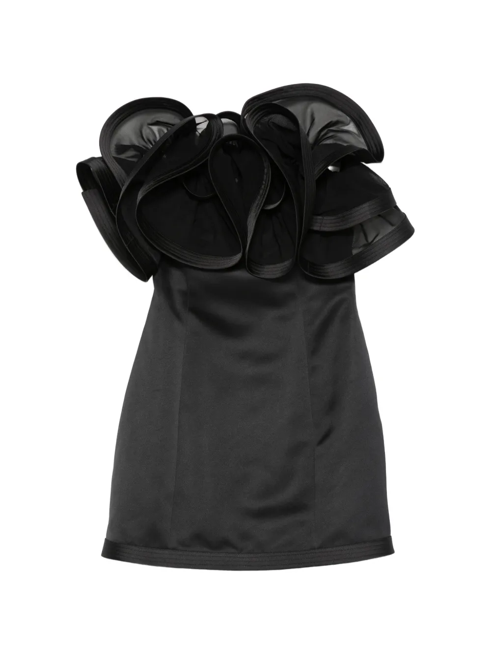 Elisabetta Franchi ruffled dress - Nero