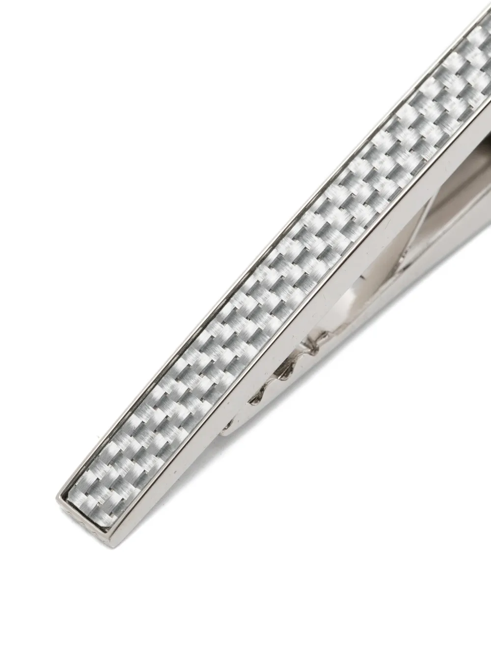  Tateossian Pince à Cravate à Motif En D - Argent 
