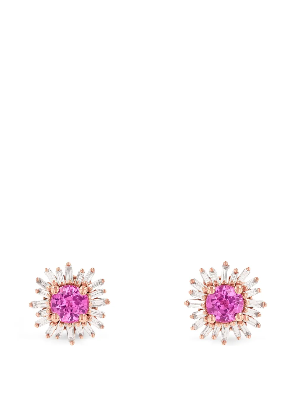 Suzanne Kalan Princess sapphire and diamond-embellishment earrings - Rosa