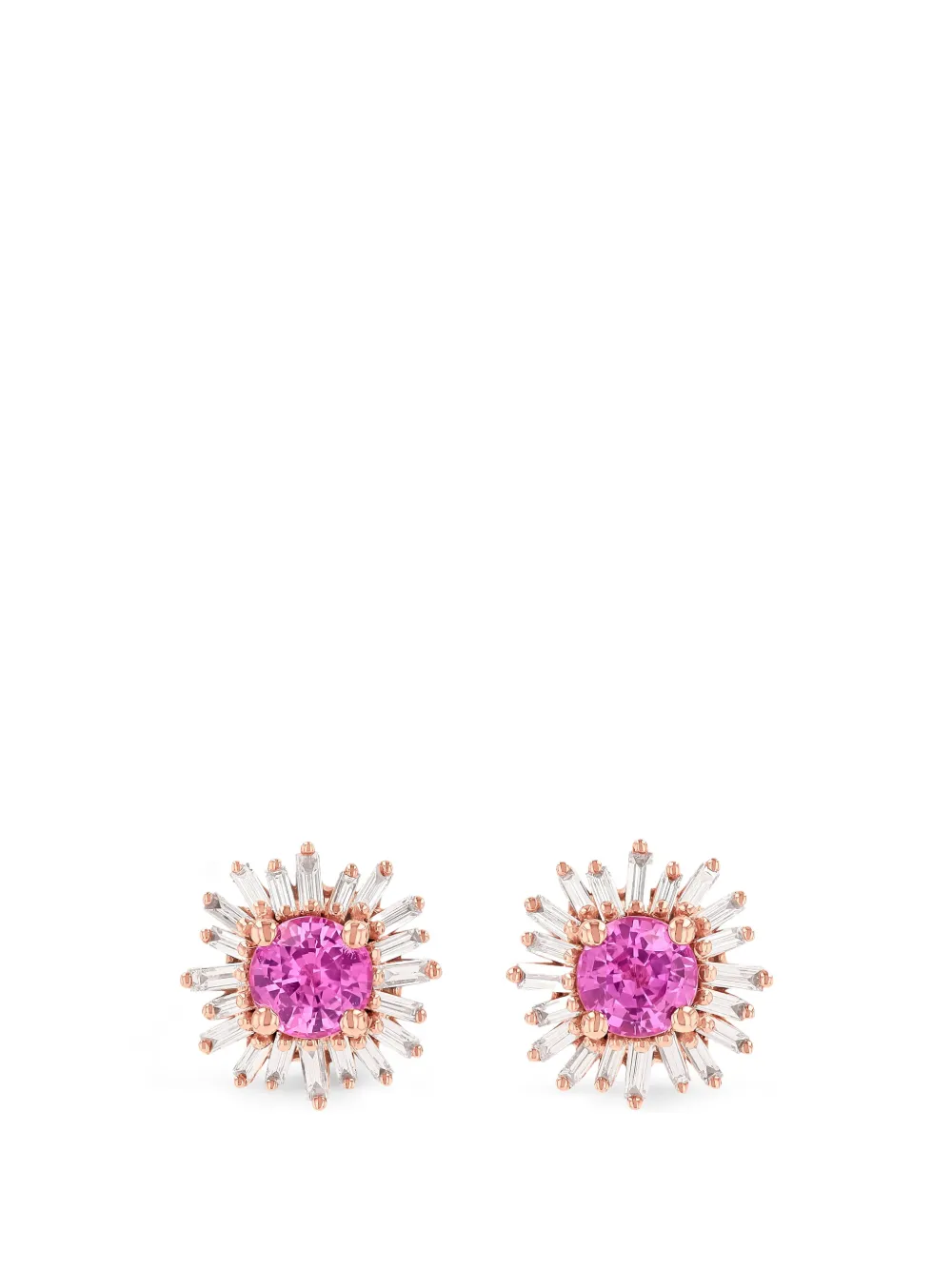 Suzanne Kalan Princess sapphire and diamond-embellishment earrings - Rosa