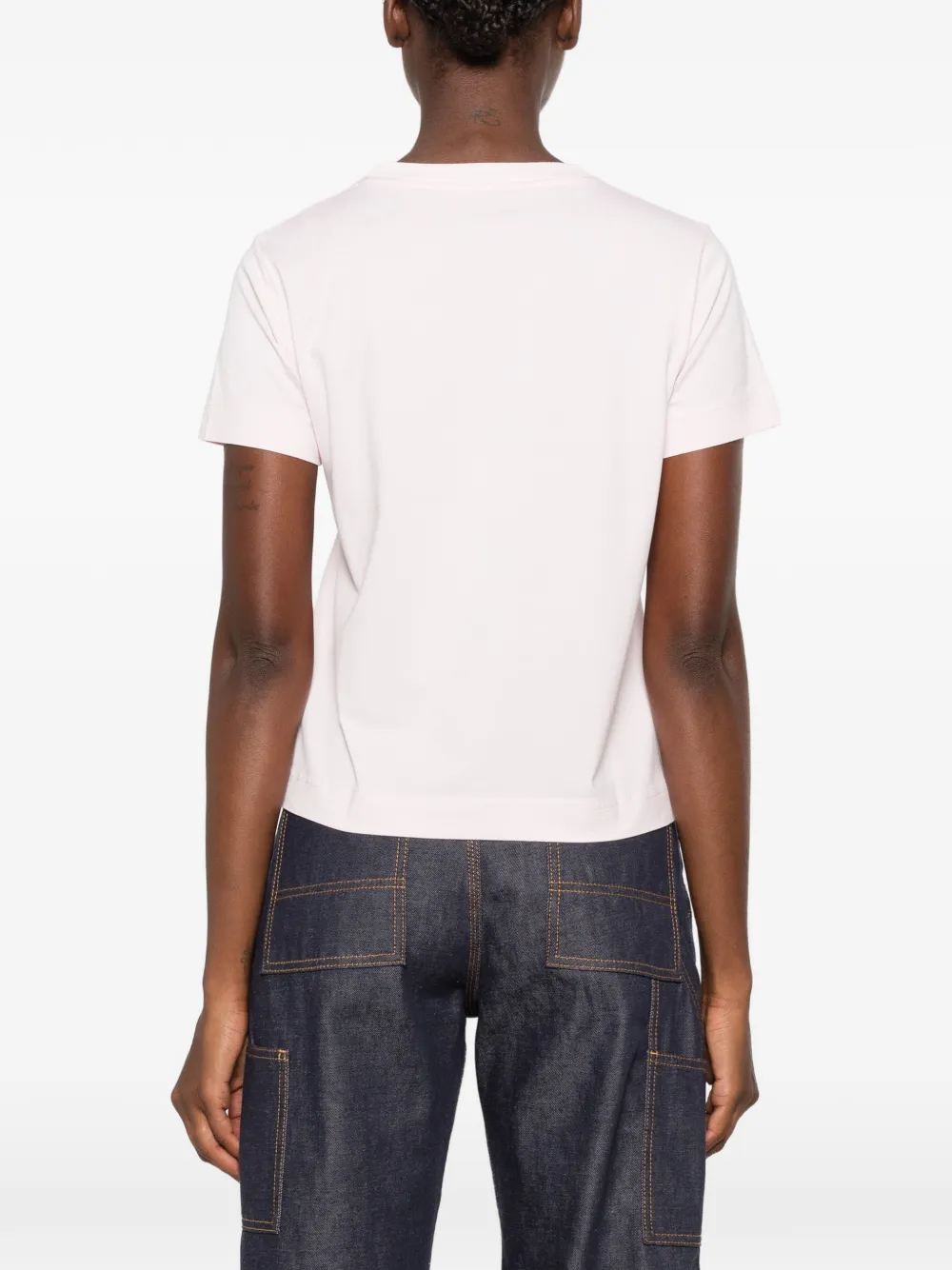 Givenchy Katoenen T-shirt met geborduurd logo Roze