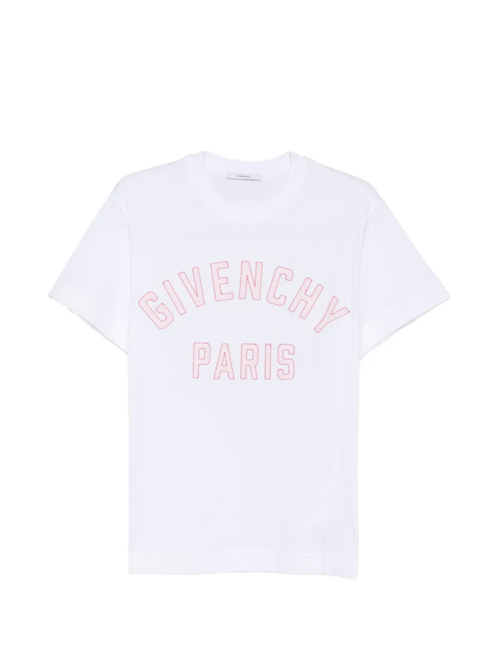 Givenchy Kastiges Hemd mit Logo-Stickerei - Weiß