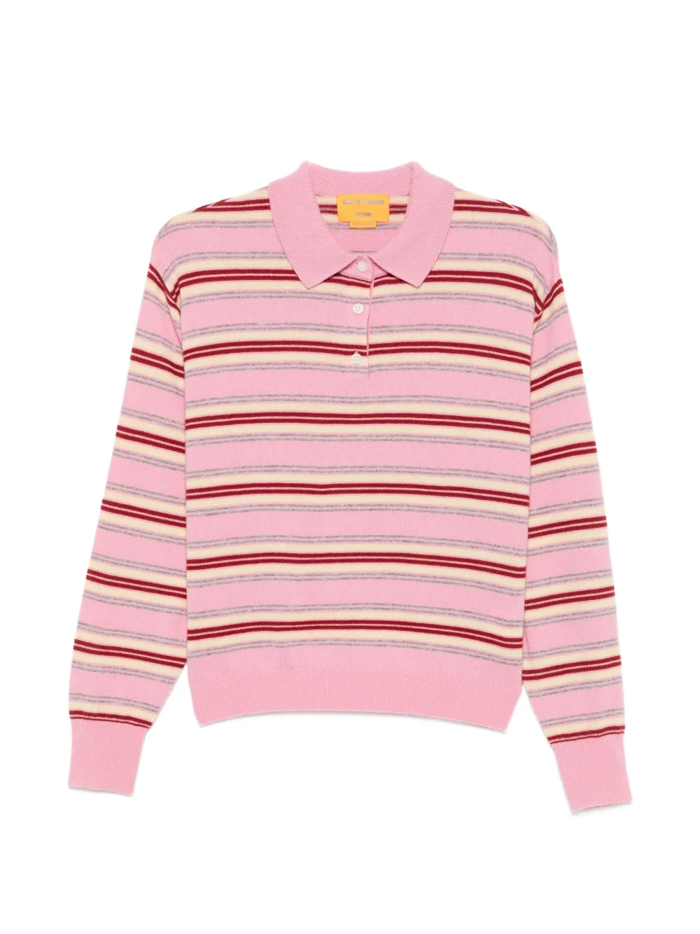 Guest In Residence Collegiate polo top - Rosa