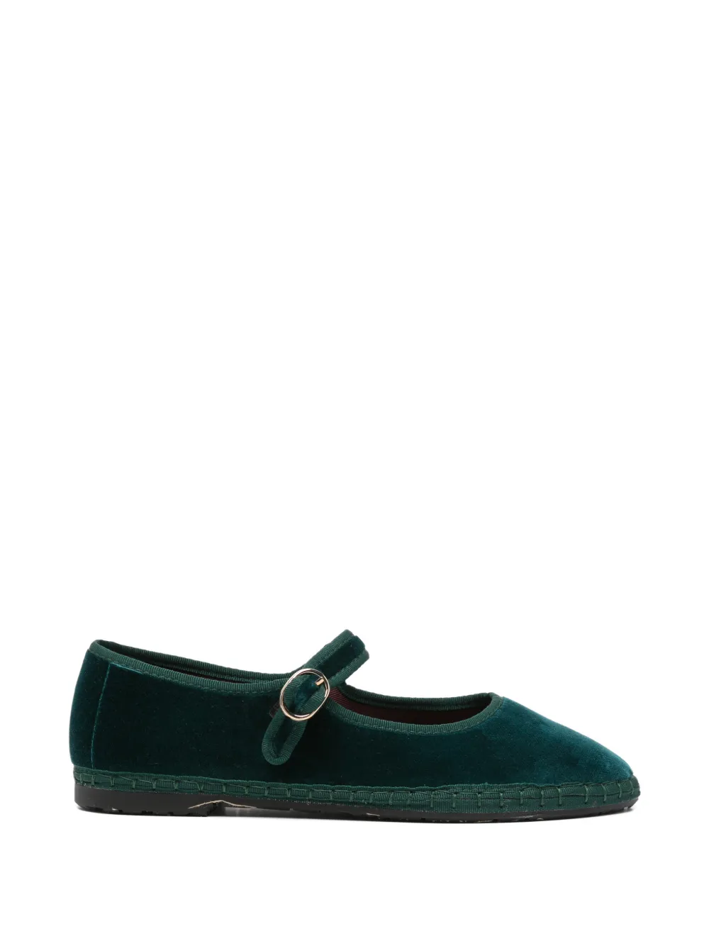 FLABELUS Leonor velvet ballet flats - Verde