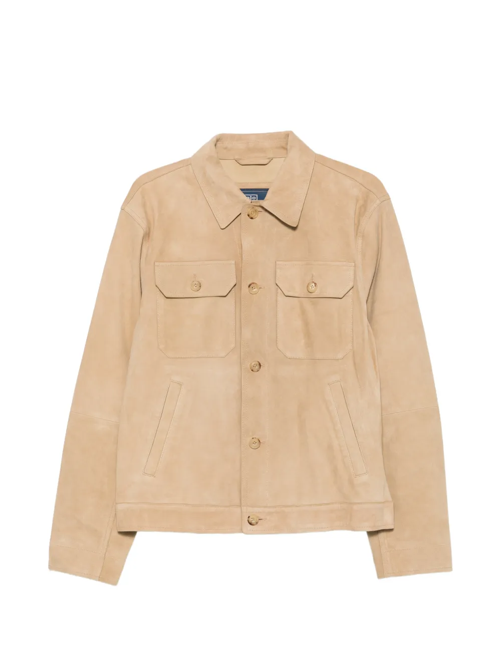 Polo Ralph Lauren suede button-up jacket - Neutrals