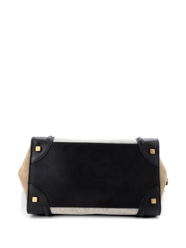 Celine Pre-Owned トリカラー ラゲージ バッグ キャンバス アンド