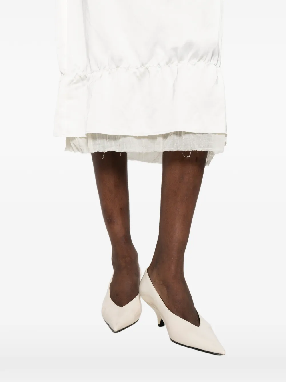 TOTEME Gelaagde midi-rok Wit