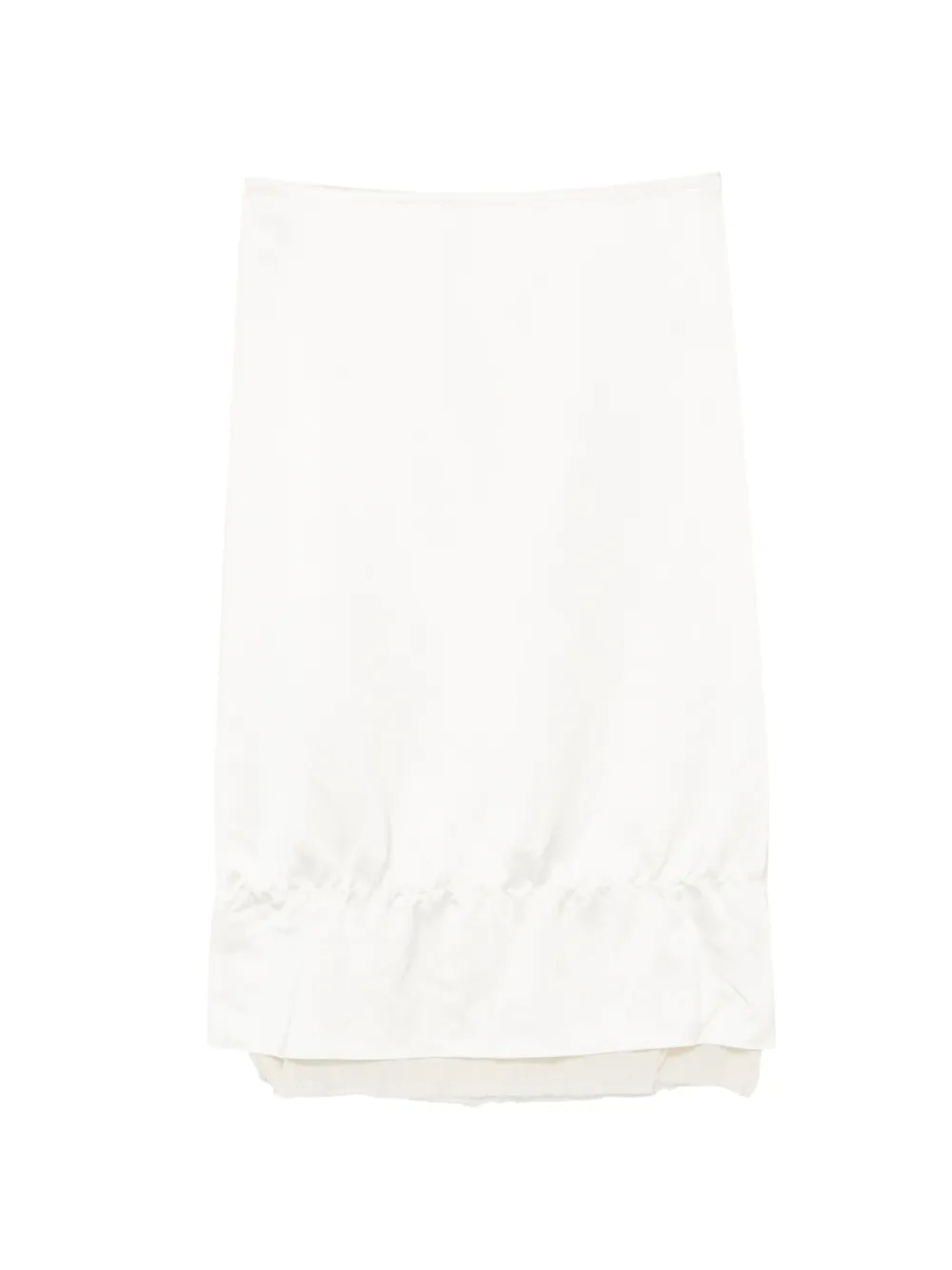 TOTEME layerd midi skirt - Bianco