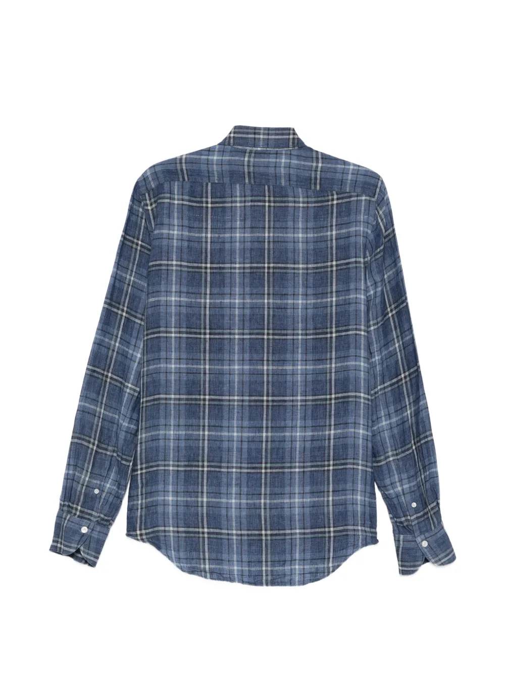 【新品未使用】Finamore Napoli チェックシャツ　イタリア製 Finamore 1925 Napoli チェック シャツ | ブルー | FARFETCH JP