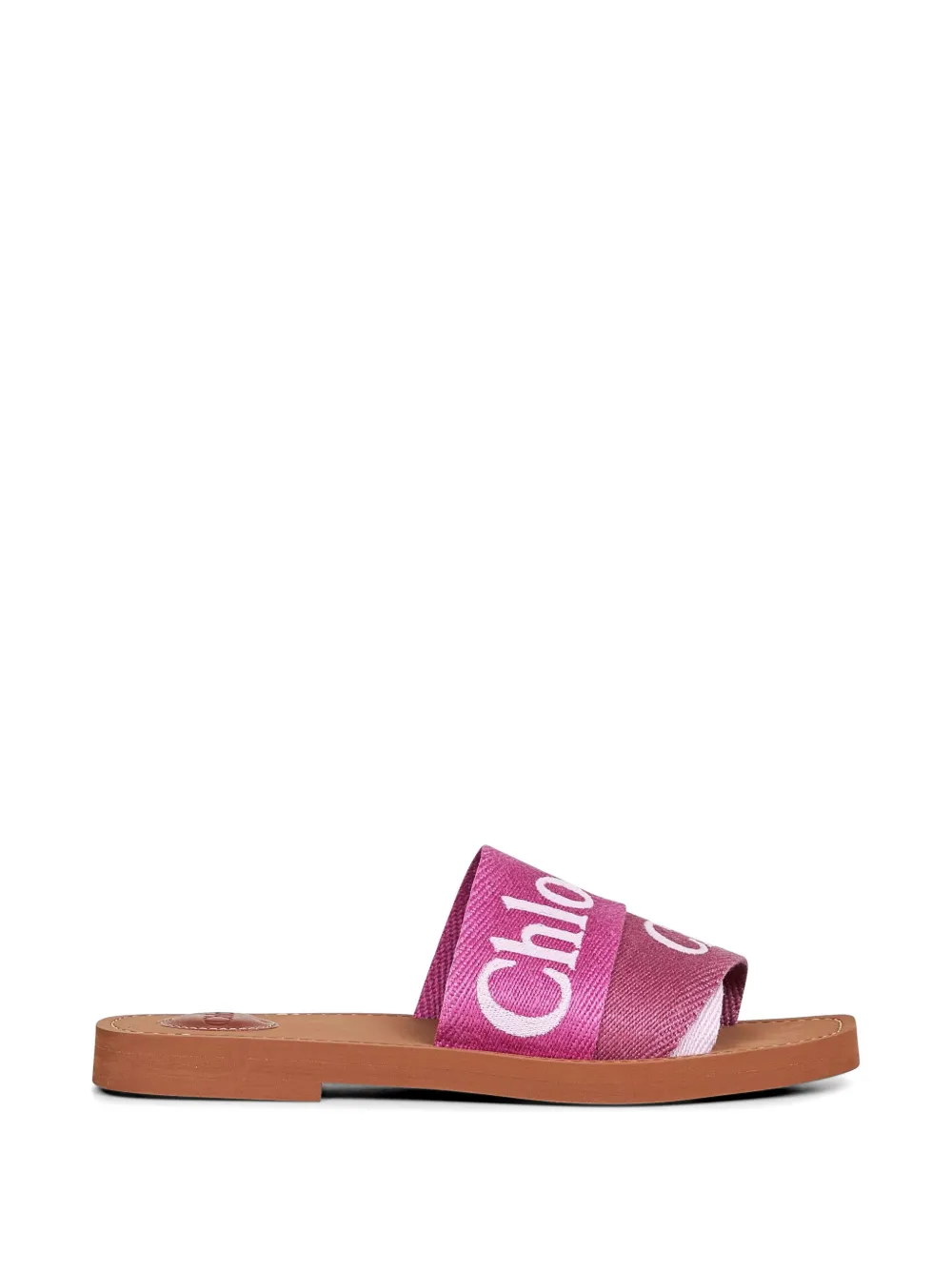 Chloé logo-print sandals Roze