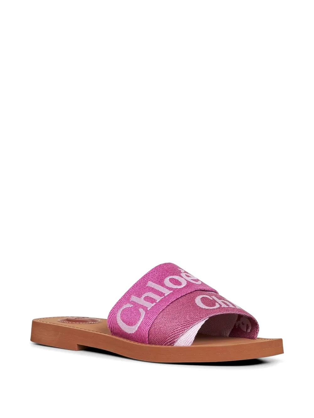 Chloé logo-print sandals Roze
