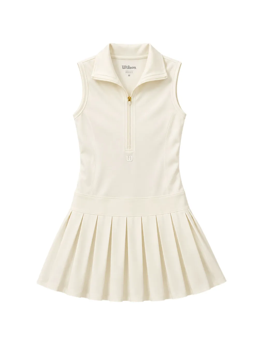 Wilson pleated sleeveless mini dress - Toni neutri