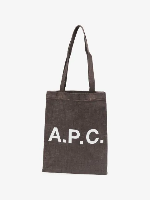 A.P.C. Lou logo tote bag