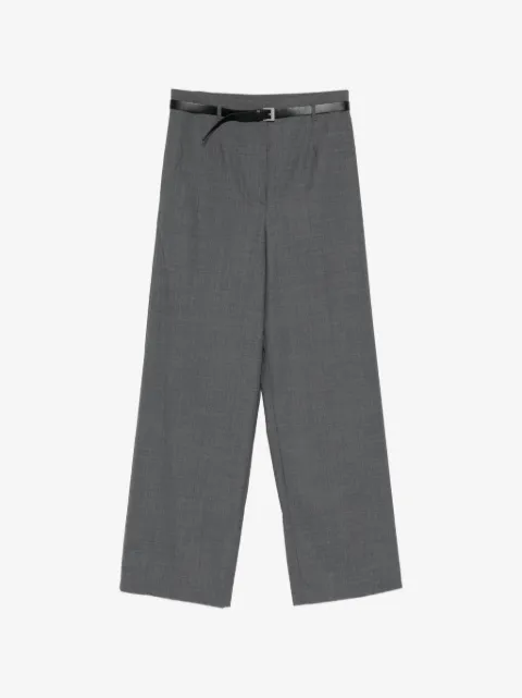 Juun.J pantalon de tailleur à taille ceinturée