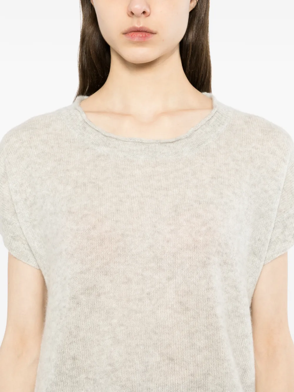 CARE BY ME Ava T-shirt Grijs