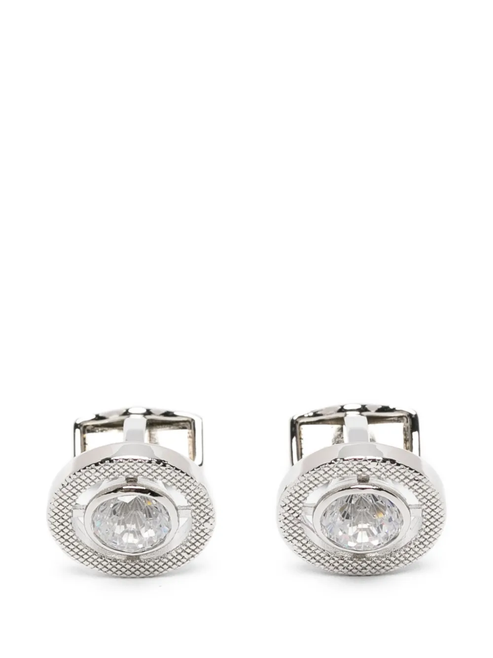Tateossian Halo quartz cufflinks - Silber