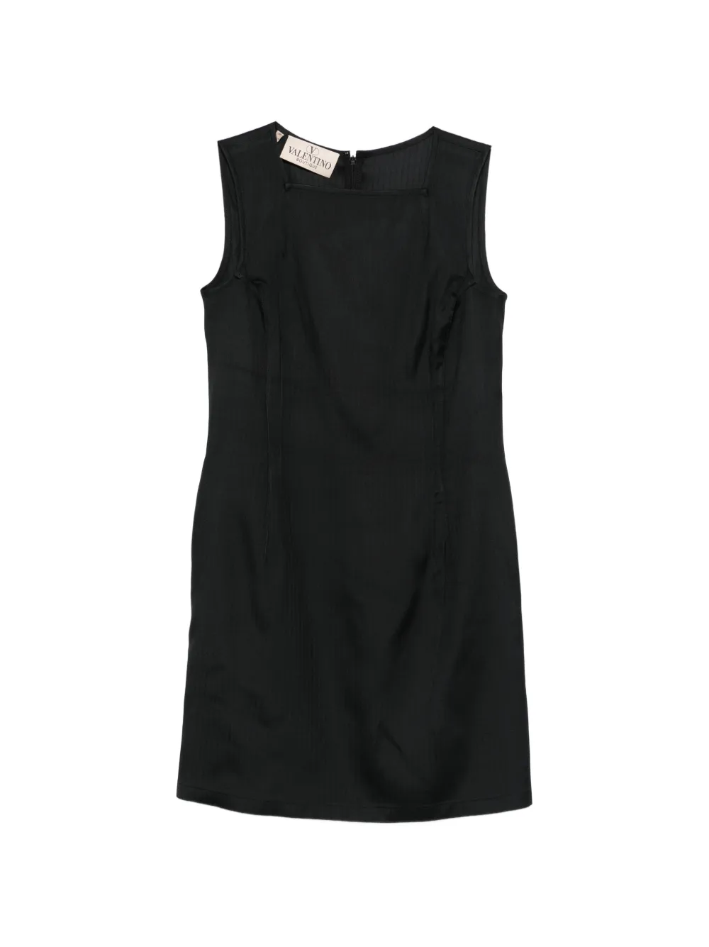 Valentino Garavani Pre-Owned 1990s sleeveless square-neck mini dress - Nero