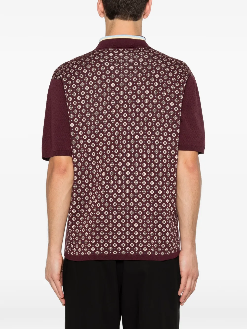 Drôle De Monsieur Poloshirt met patroon Rood