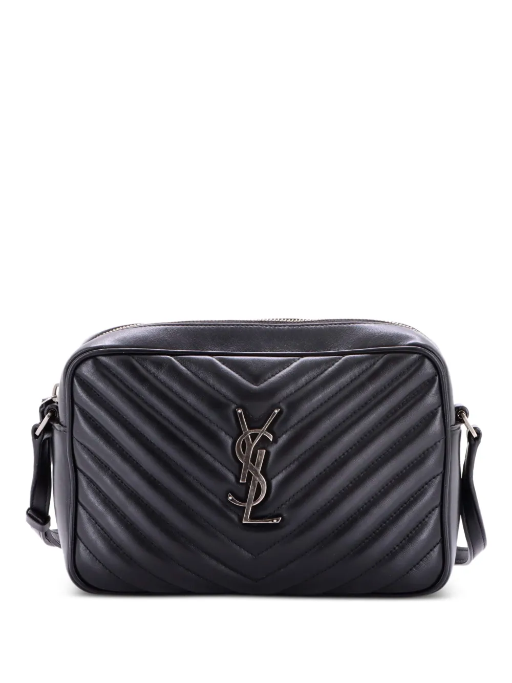 Saint Laurent Pre-Owned Lou Camera Bag Matelasse Chevron Leather Small crossbody bag - Schwarz