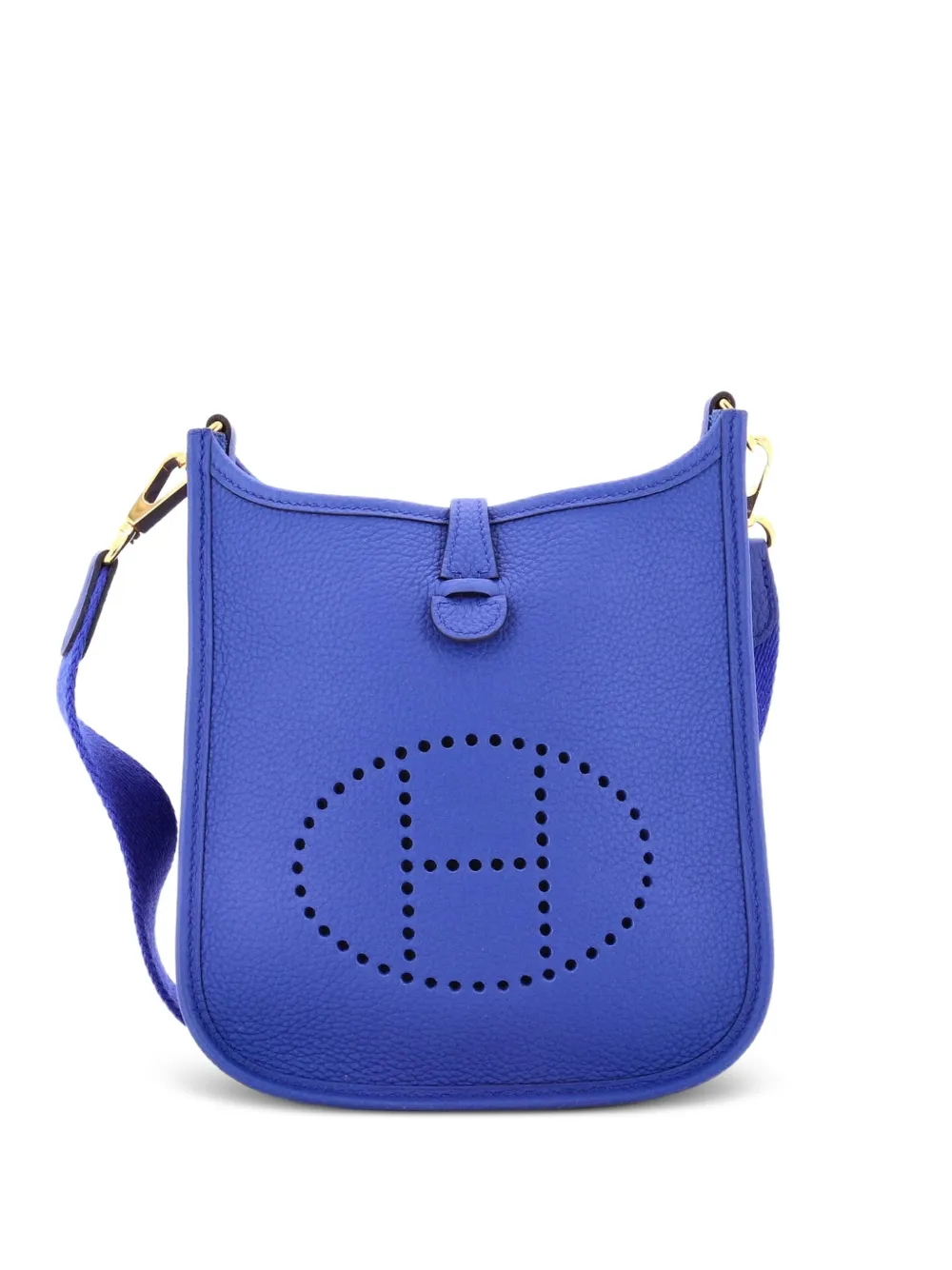 Hermès Pre-Owned Evelyne Bag Gen III Clemence TPM crossbody bag - Blu