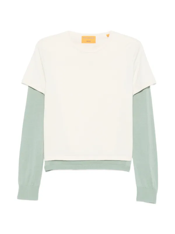 Guest In Residence Layer T-shirt in Neutrals