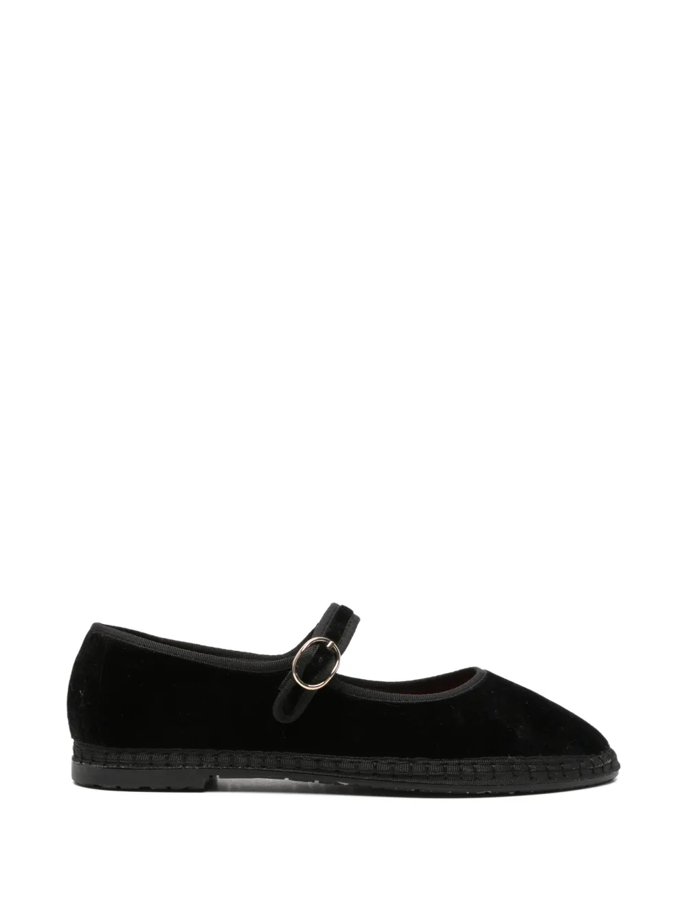FLABELUS Antonia velvet ballet flats - Nero