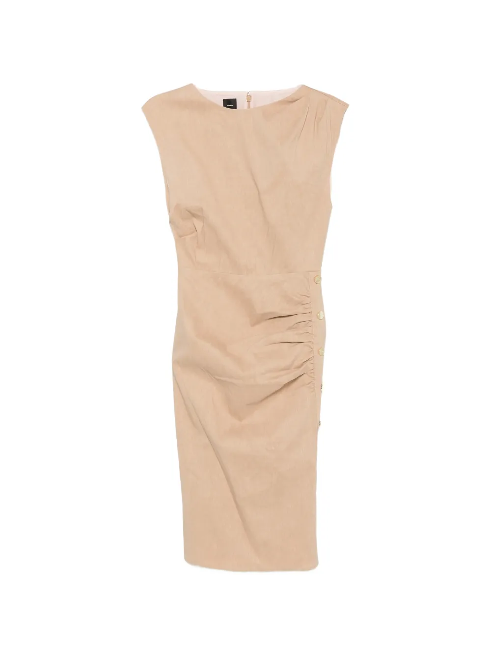 PINKO Alissa ruched mini dress - Nude