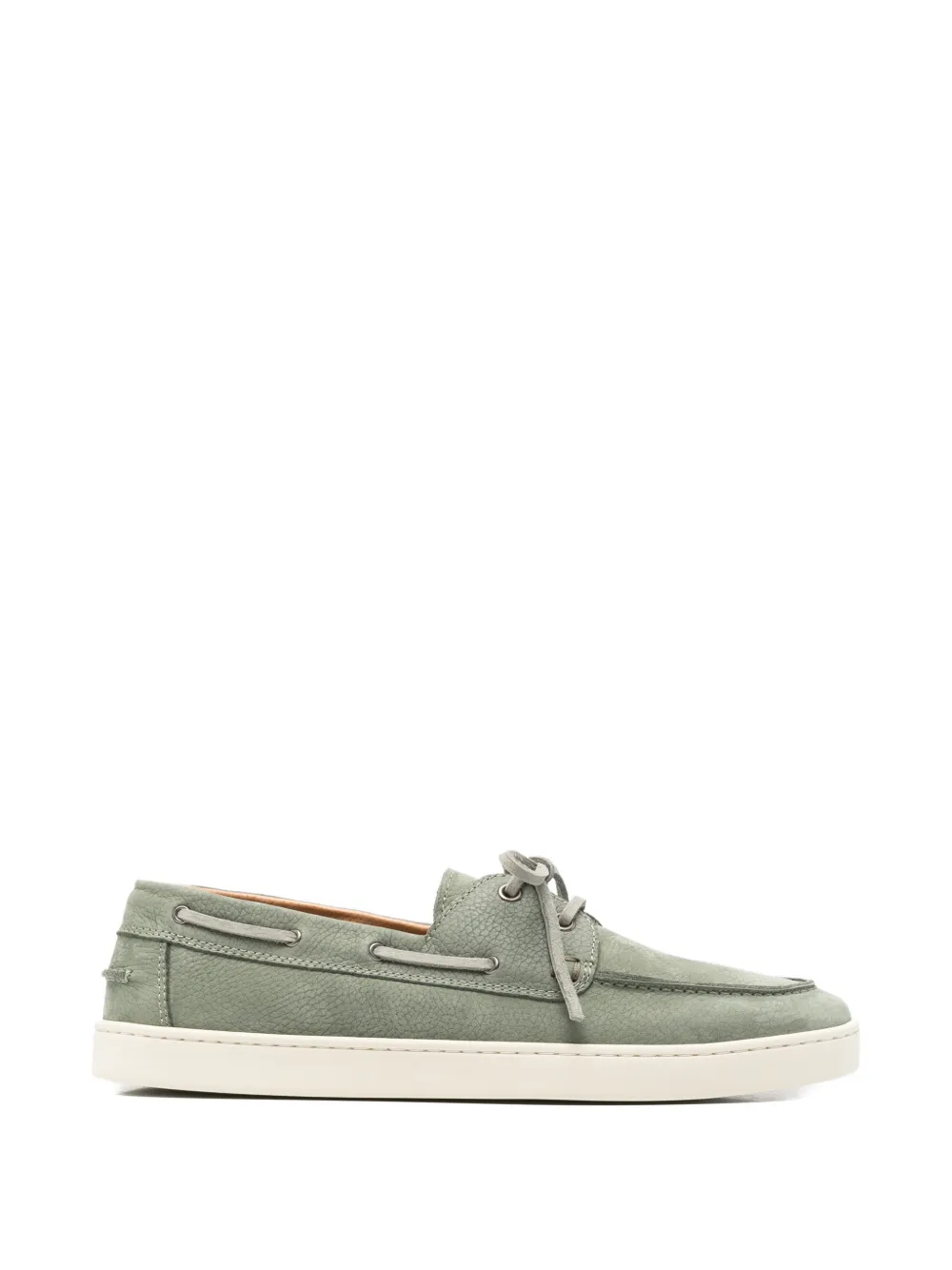 Henderson Baracco lace up leather boat shoes - Grün