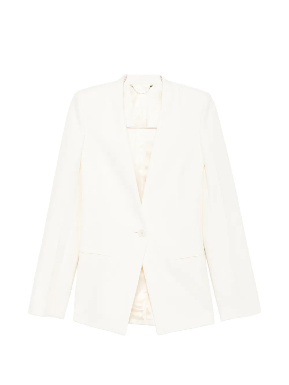 Totême Collarless Blazer In Neutral