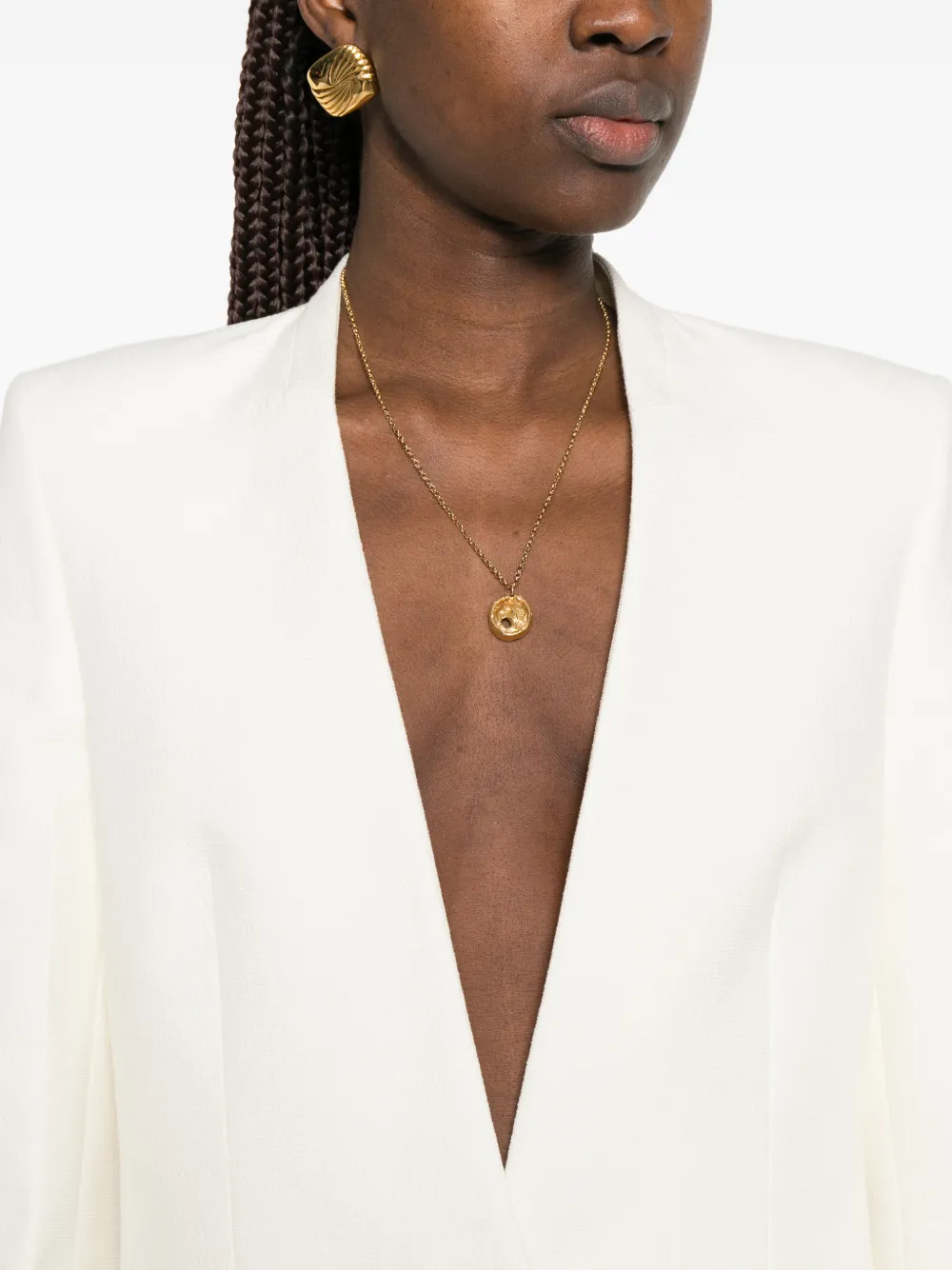 TOTEME Kraagloze blazer Beige