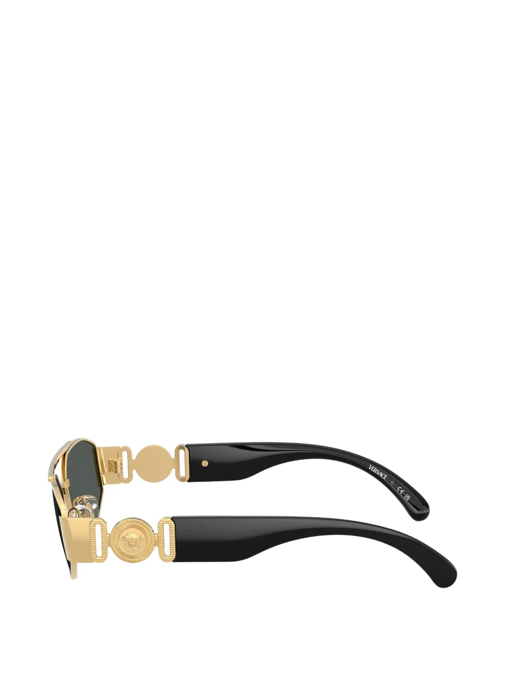 Versace Kids Zonnebril met geometrisch montuur Goud