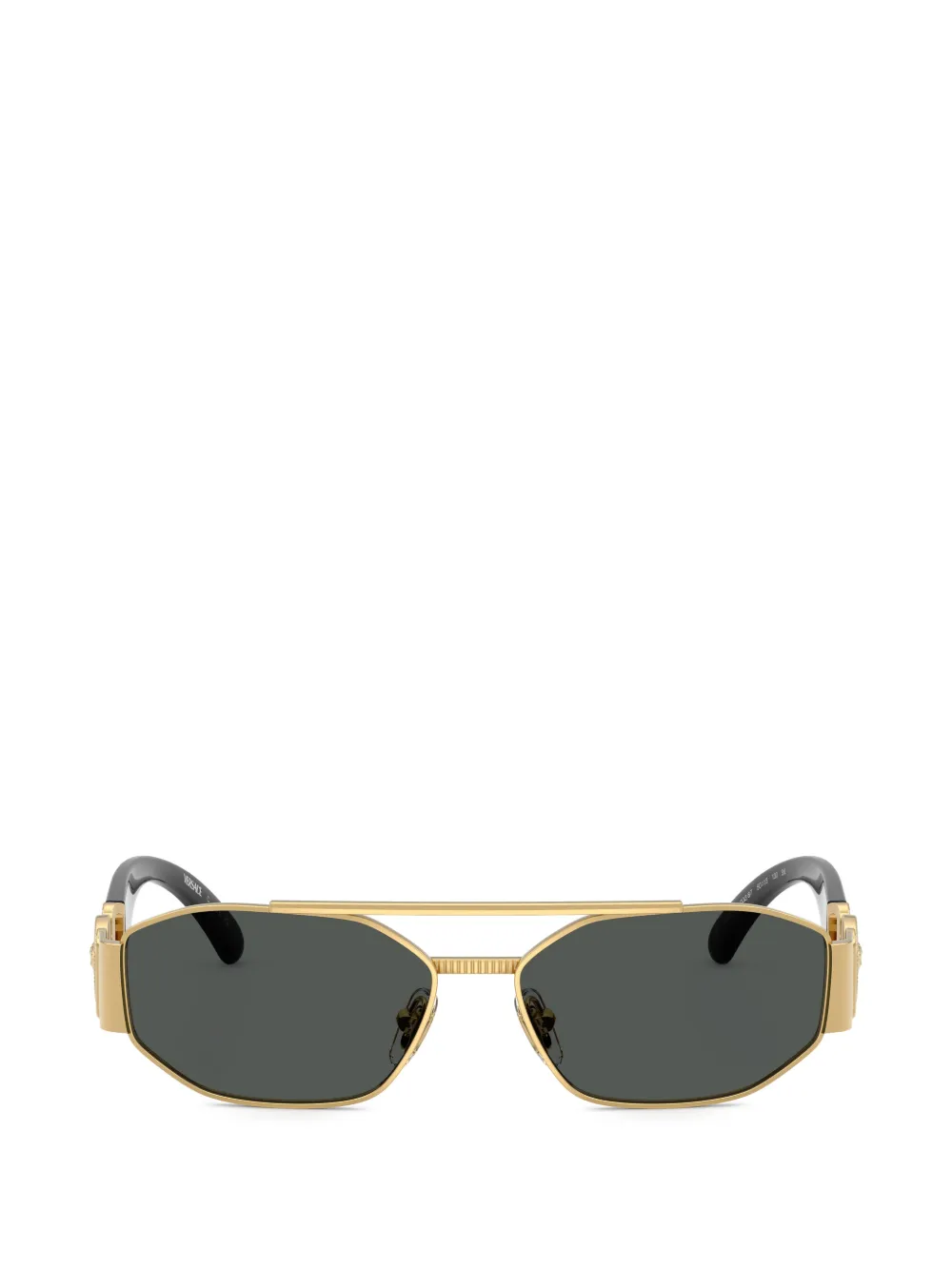 Versace Kids geometric-frame sunglasses - Oro