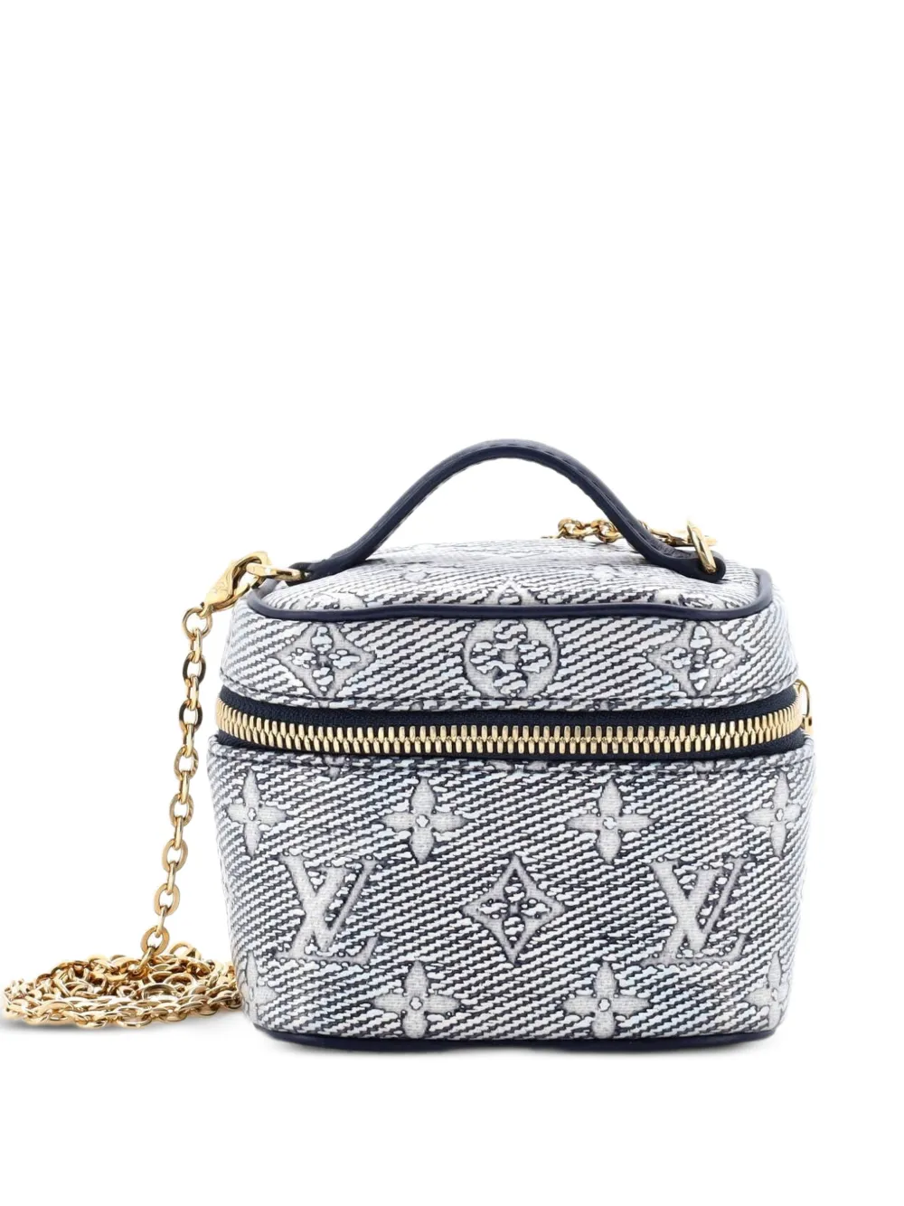 Louis Vuitton Pre-Owned Vanity Case Monoglam Jacquard Canvas Micro satchel - Blue