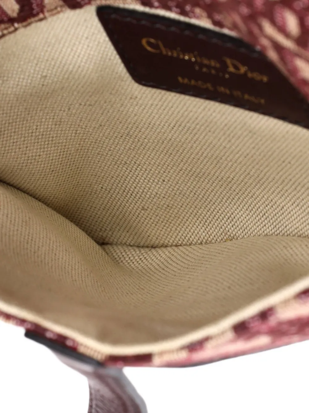 Christian Dior Pre-Owned サドル オブリーク キャンバス ベルトバッグ