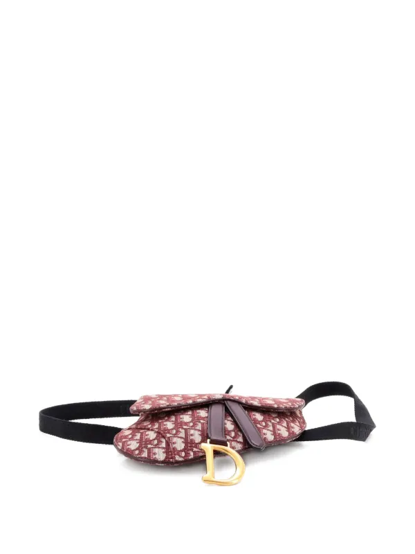Christian Dior ベルトバック Christian Dior Pre-Owned サドル オブリーク キャンバス ベルトバッグ